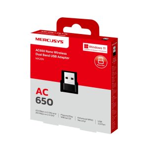 Adapter Wireless Nano USB Mercusys MA20N AC650